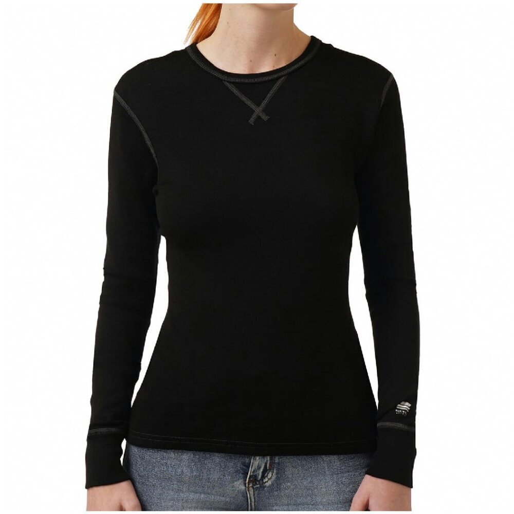 Heavyweight Merino Wool Base Layer Thermal Shirt Women's Medium